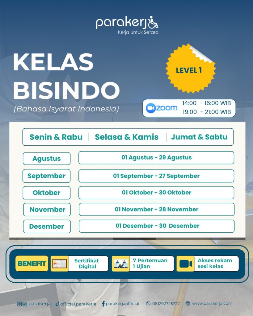 Kelas BISINDO Level 1